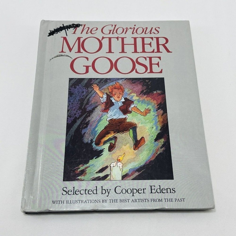 Vtg Mother Goose Children Book Poetry Nursery Rhyme Bedtime Illustration Picture
